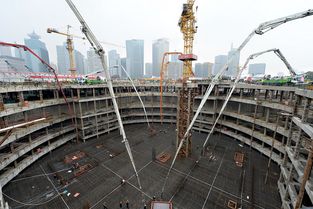 上海建工圓滿完成上海國際金融中心大底板砼澆搗，標志核心工程施工進入新階段